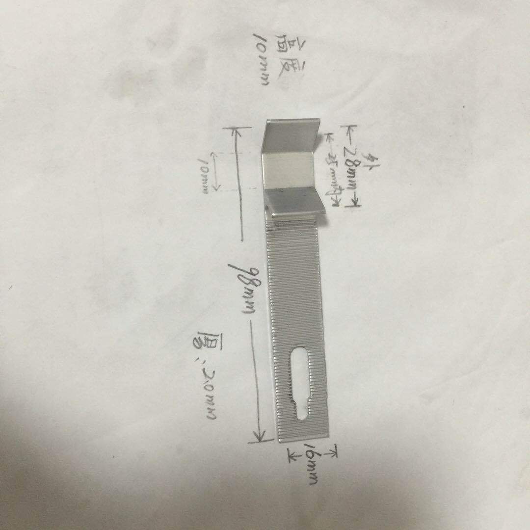 鋁合金K挂件內外牆石材幹挂件瓷磚挂件2個厚現貨鋁合金八 K型挂件