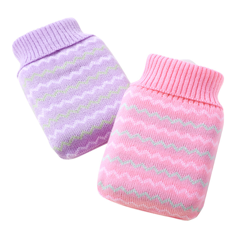 Cubierta de lana bolsa de agua caliente jacquard bolsa de agua caliente de lana cubierta de punto bolsa de agua caliente cubierta de lana