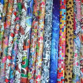 来图定做 涂鸦改色膜亮面星空改色膜车身改色膜 星空膜