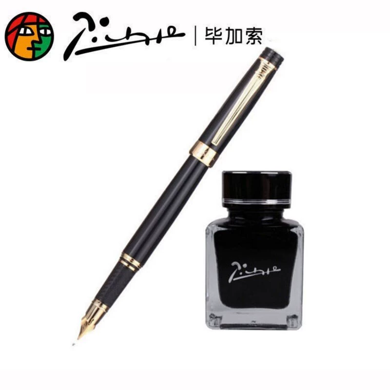 Pen, ink, set, gift box for office engraved, business version
