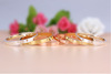 Golden gold bracelet, women's bracelet, jewelry for beloved, accessory, Korean style, 18 carat, pink gold