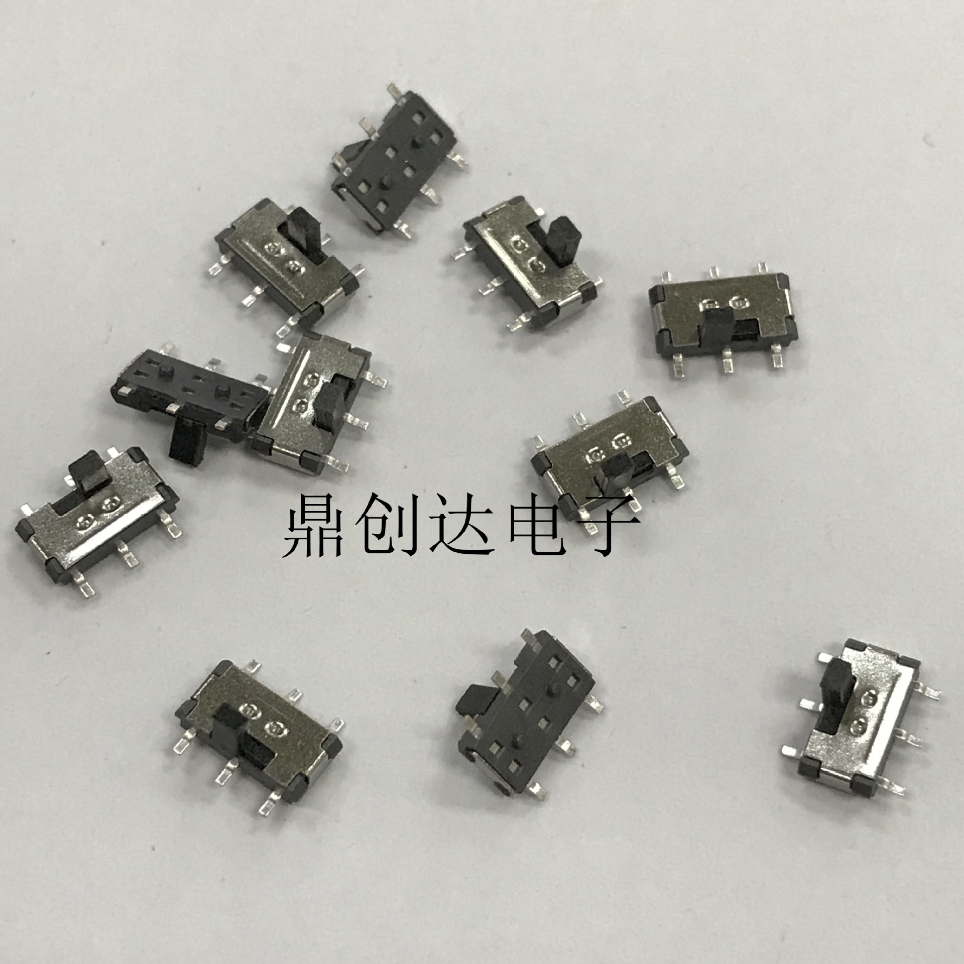超小型 贴片两路 顶 拨动开关 6脚 长7 宽3.5 高1.5MM 7*3*2.0MM