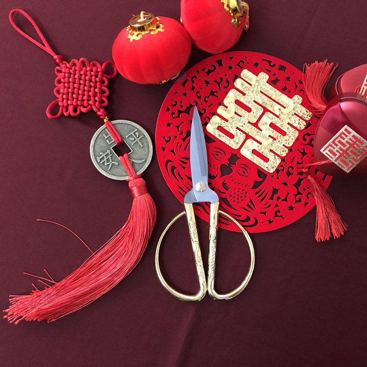 No.1 Dragon Phoenix scissors Russia Peter Jackson's King Kong Woman Dowry Stainless steel Tailor scissors Rivers and lakes goods in stock