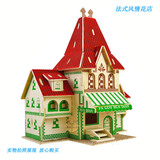 Реалистичный трехмерный цветочный магазин, деревянная головоломка, игрушка, DIY