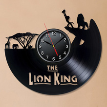 {ƬRVinyl Wall Clock ͹őfLion KingzR