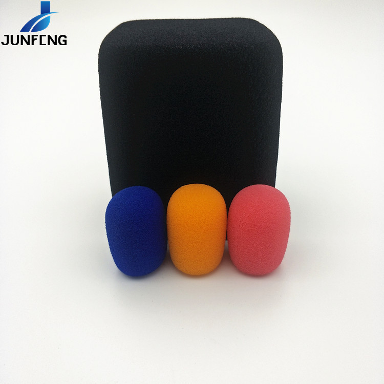 君丰海绵源头耳机套无线话筒套源头制作各种形状LOGO颜色