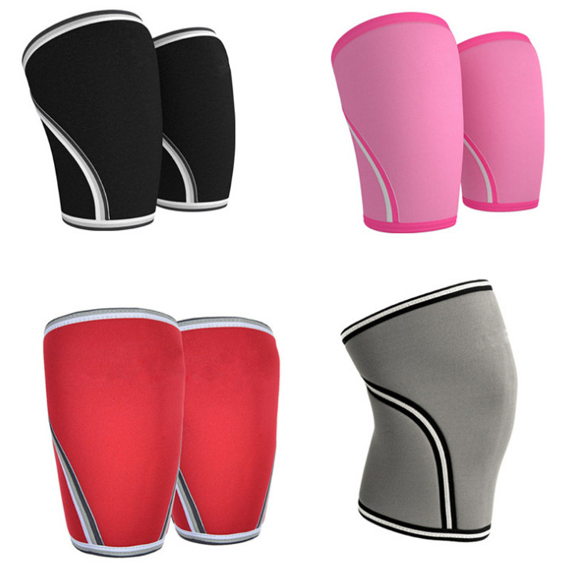 强压运动7MM护膝骑行运动耐磨透气护膝盖批发定做运动护具|ms