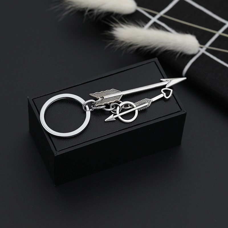 Explosion Key Chain Retro Bow And Arrow Love Bow And Arrow Geometric Creative Key Chain Small Gift Accessories Wholesale Nihaojewelry display picture 5