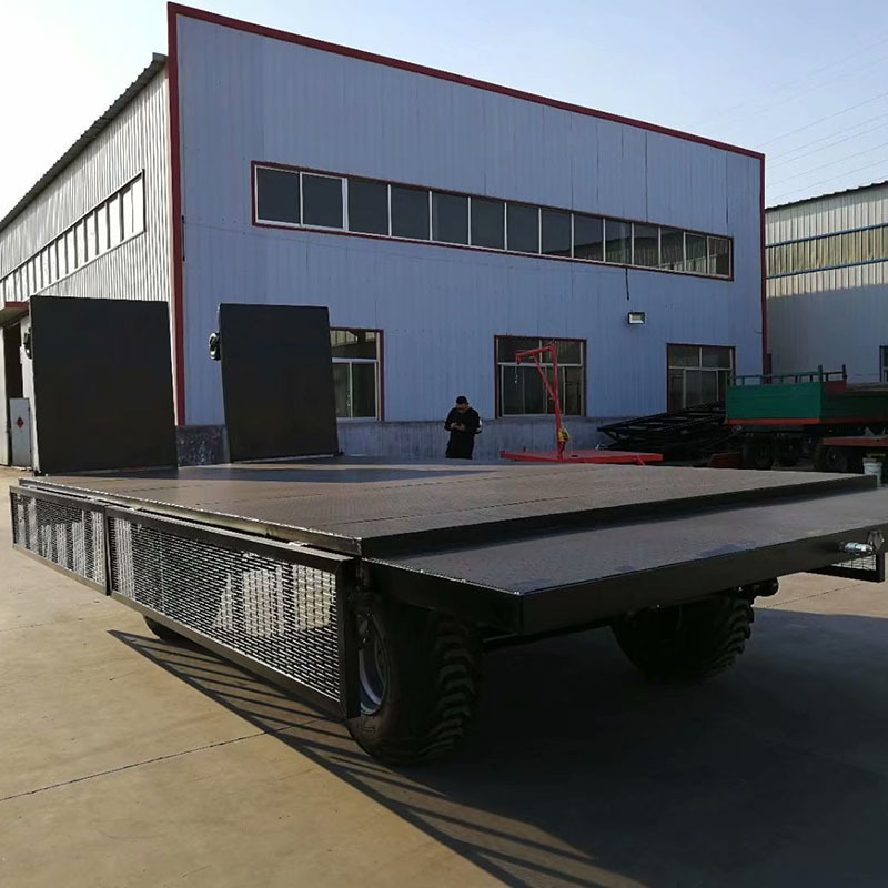 10吨低底盘挖掘机拖车 压路机牵引拖车 平板拖车出厂厂家供应