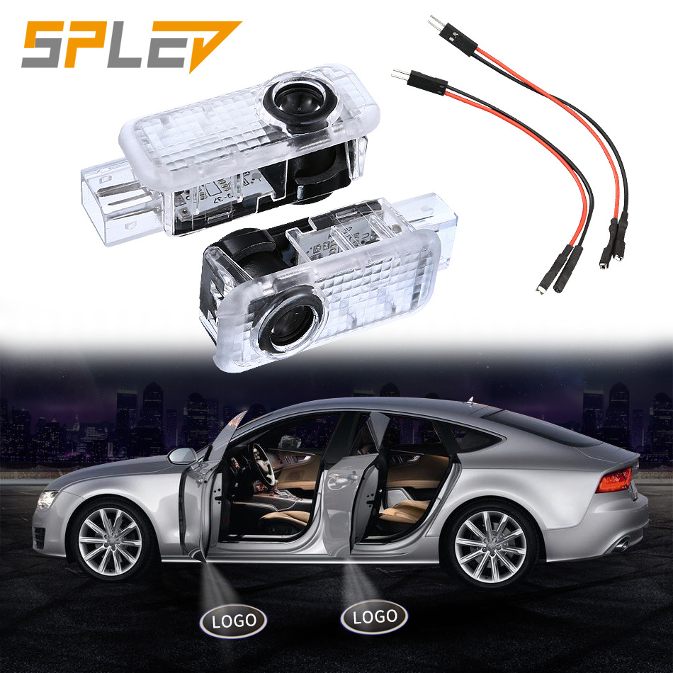 适用于奥迪迎宾灯 车门LOGO灯 镭射灯 车门投影灯 汽车专用迎宾灯