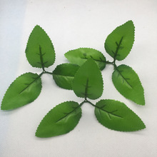 三叉葉子仿真樹葉絹花樹葉布花葉子插花玫瑰牡丹花樹葉