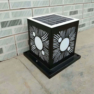 LED solar energy Pillar Light square Wall lights villa Door lights European style Garden outdoors solar energy Pillar Light