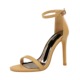 829-1 Euro-American Wind Summer Fashion Simple Fine-heeled High-heeled Strip High-heeled Sexy Night Shoe Sandals Women's Shoes