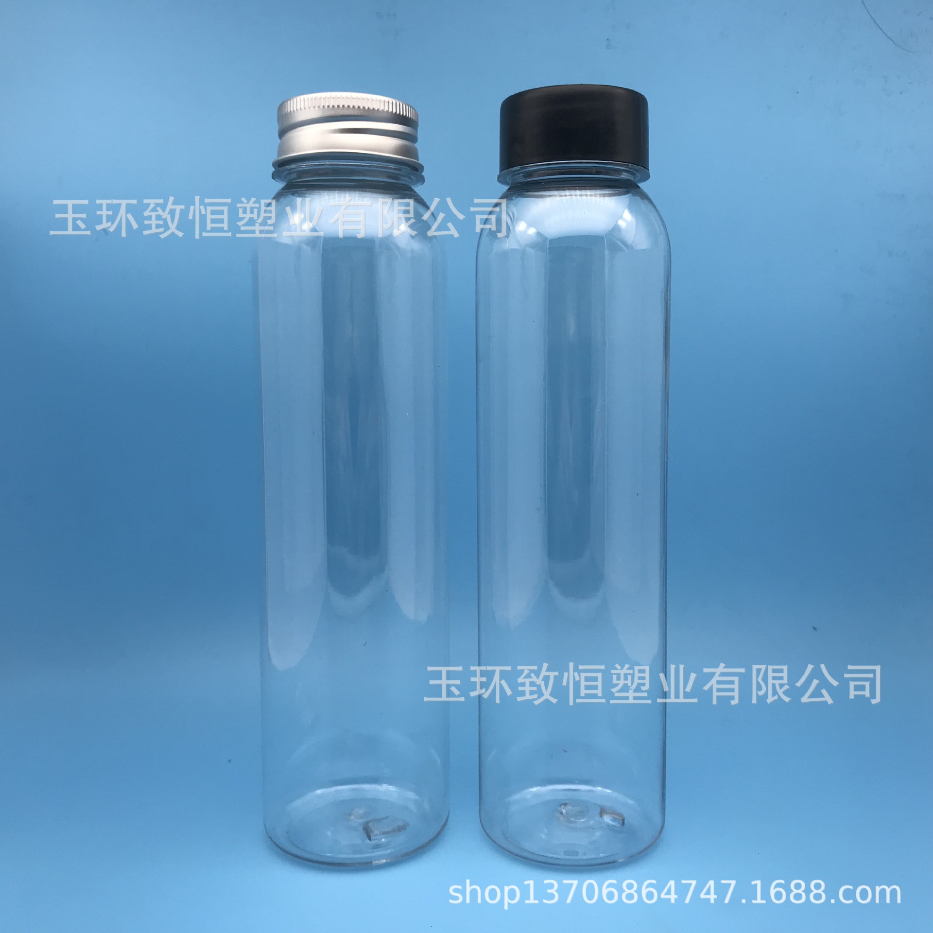 定制PET果汁饮料瓶 400ml 冷泡茶饮料瓶 铝盖饮料瓶  圆肩瓶400ml