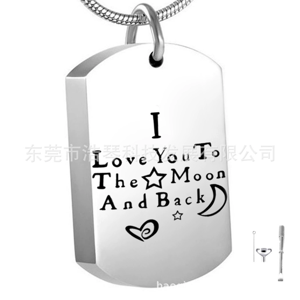 Мемориал родственников домашнее животное пепел кулон ожерелье из нержавеющей стали Открытые надписи военный бренд кулон флакон духов аксессуары