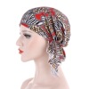 The new European and American curved two tail hats Muslim bunhead hat leopard labels, hoods, cookers