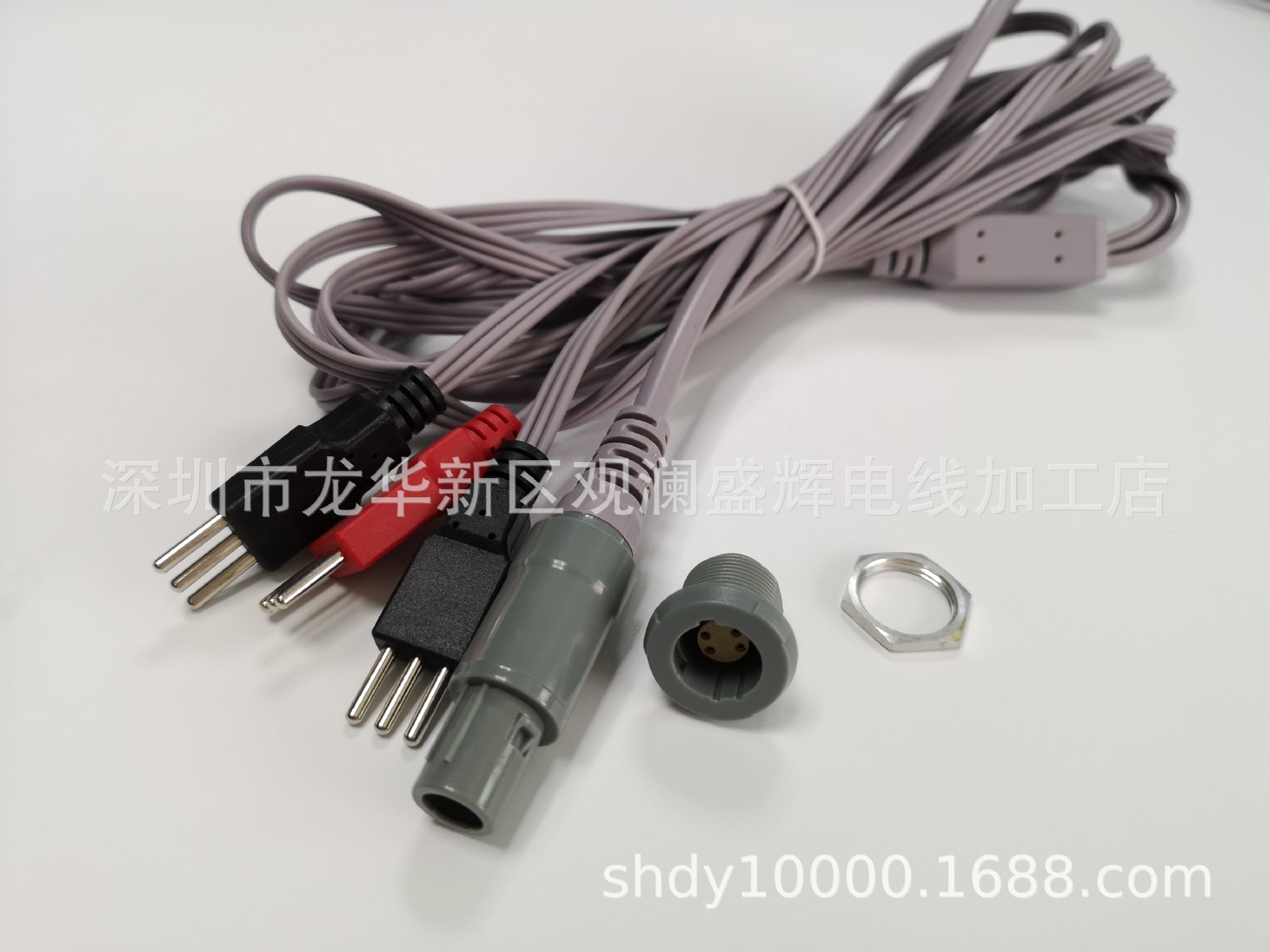 厂家供应雷莫自锁头一拖四三针发热电极线