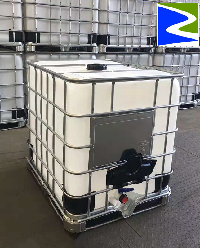 wholesale brand new Primary color PE T bucket IBC Barrel 1000 Container barrel packing 1 t Plastic containers Water tank with frame