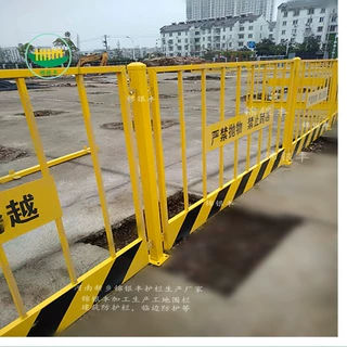 建筑工地护栏 热镀锌钢工地围栏 河南新乡护栏加家生产