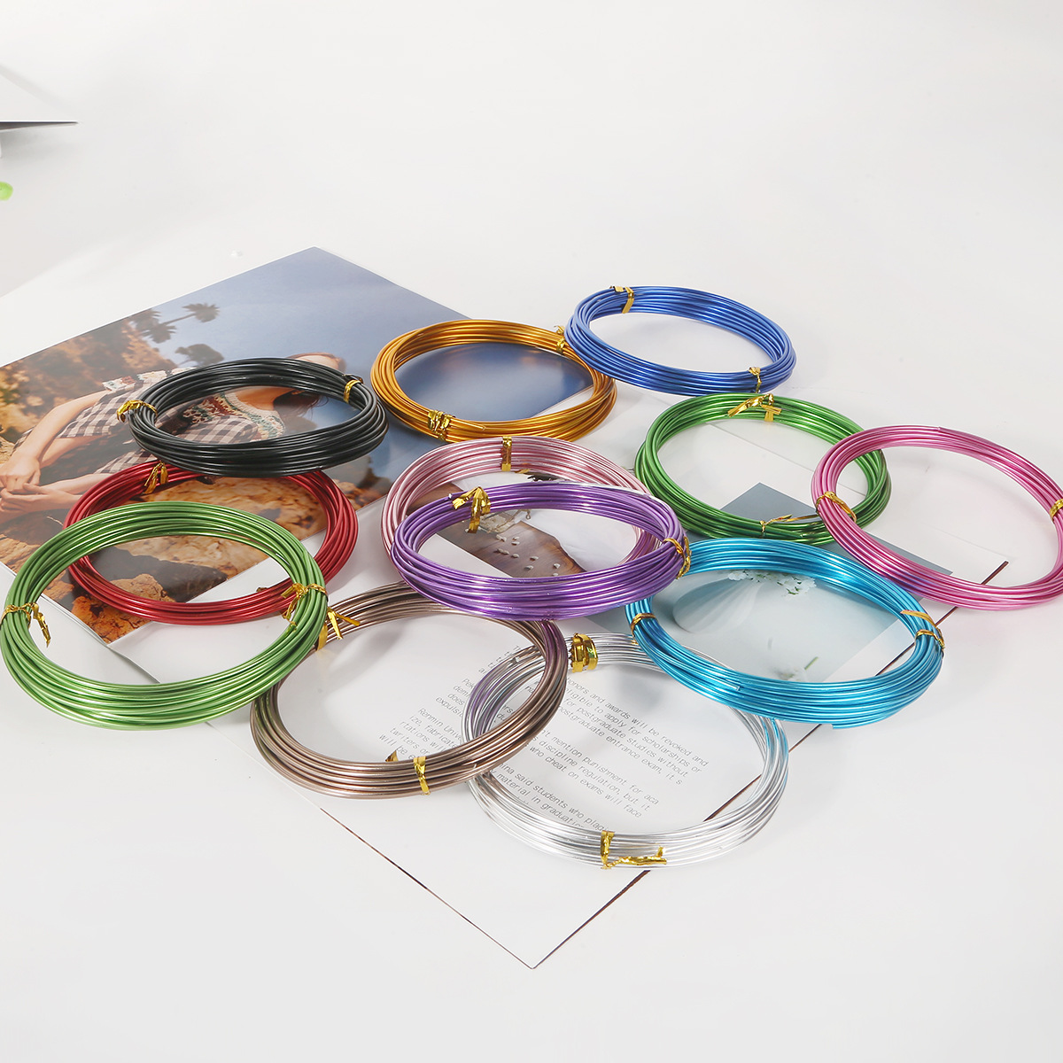 26g Weight Rope, Aluminum steel Jewelry Making Type 10m, 1mm, 5m Jewelry Making Size DIY Jewelry Accessories Classification 1 Piece Quantity Aluminum Material Solid Color Pattern Plating Design Basic, Classic Style Style 1 Piece 10m 1mm 5m Aluminum Jewelry Accessories