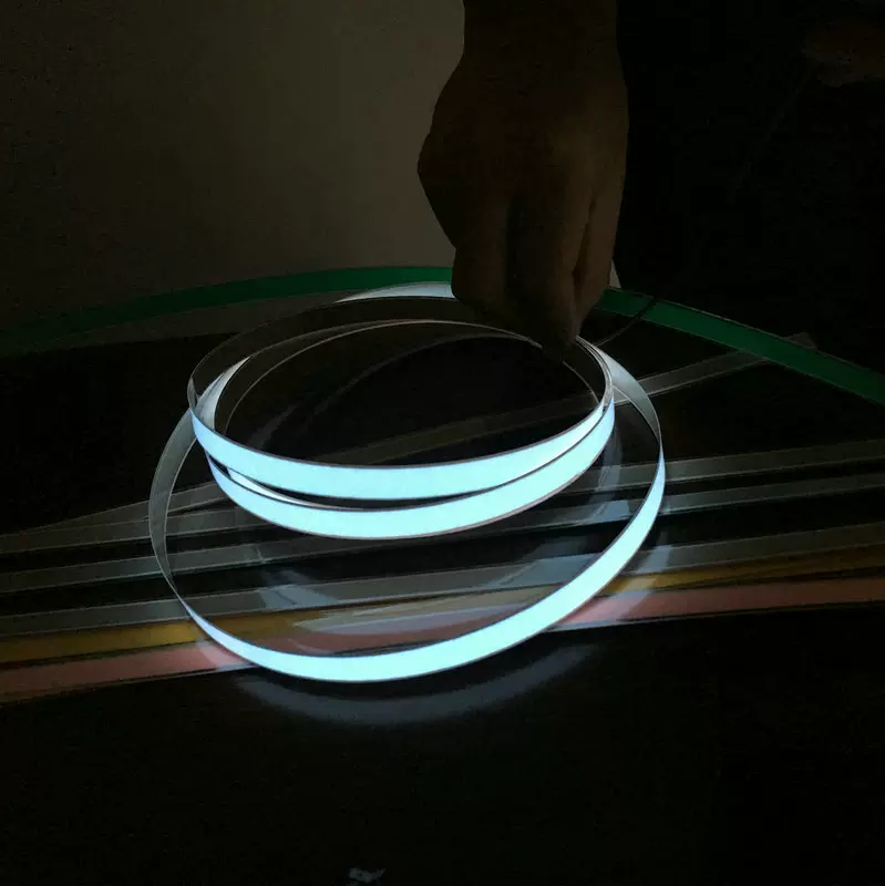 夜间高亮el发光条 汽车用装饰发光线 耐压超薄el冷光片厂家