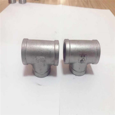 304不鏽鋼三通 不鏽鋼內絲三通 內牙精鑄三通2分3分4分6分1寸2寸