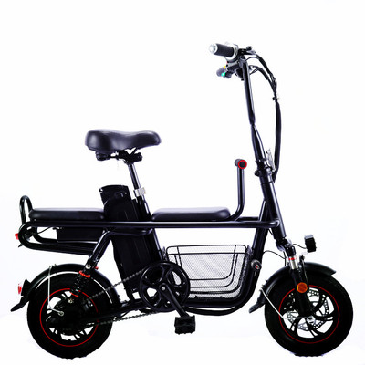 新国标12折叠成人亲子骑锂电两轮电动车代步双人锂电池电动自行车|ru