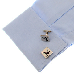 Yingbo Sports Chinese Elements Martial Arts Shaolin Wudang Characters Cufflinks Cuff Pins French Cuff Cufflinks