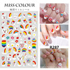 Fake nails, kids nail stickers, decorations, strawberry, nail decoration, sticker, flowered