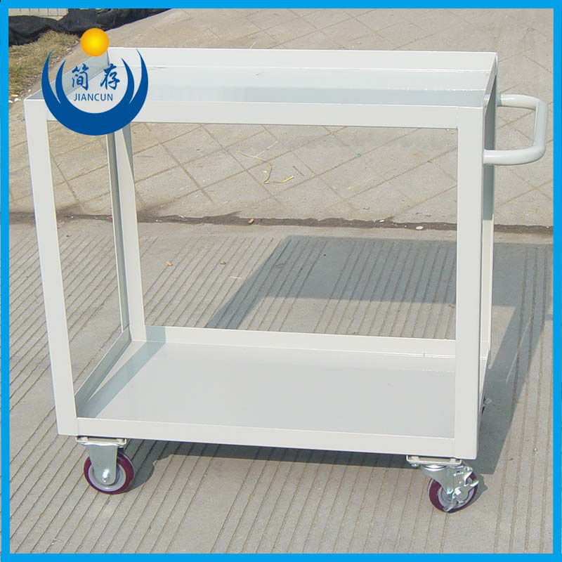铁板手推车 不锈钢2层手推车厂家直销