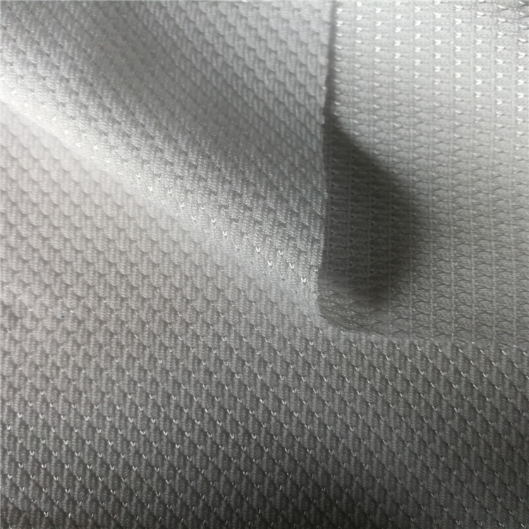 提花单珠地布，提花单面网眼布，运动休闲服装面料