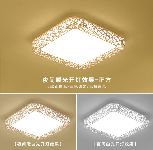 Circular bird nest LED ceiling light living room light bedroom light modern minimalist creative children's room light fixture luminaire