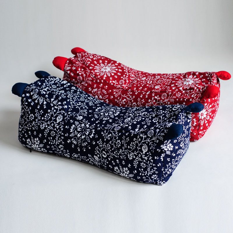 厂家批发老粗布虎头枕套 荞麦枕头枕芯 儿童成人颈椎保健枕护颈枕|ms