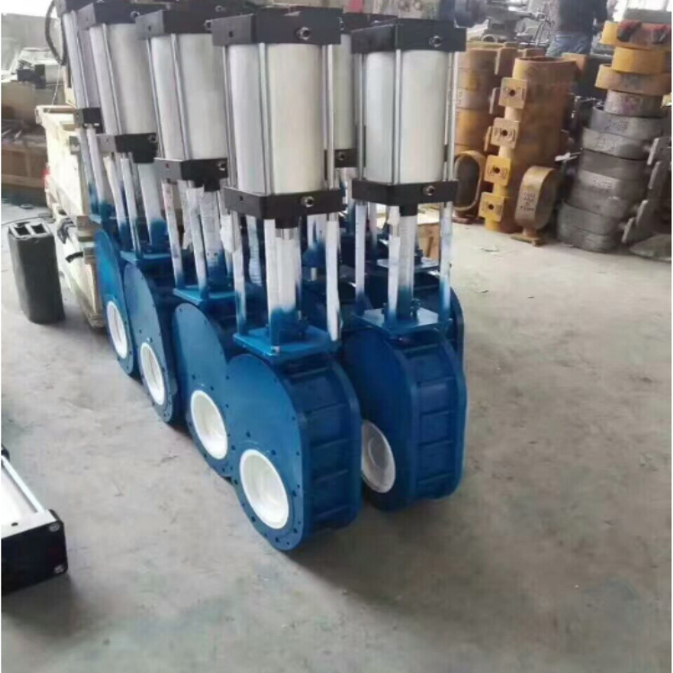 福厦美科气动双闸板进料阀 气动耐磨双金属进料阀Z674HC-10C