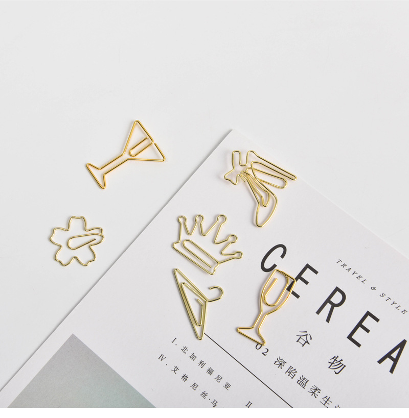 miwoo文创礼品定制 跨境创意猪年书签回形针金属电镀工厂批发樱花-阿里巴巴