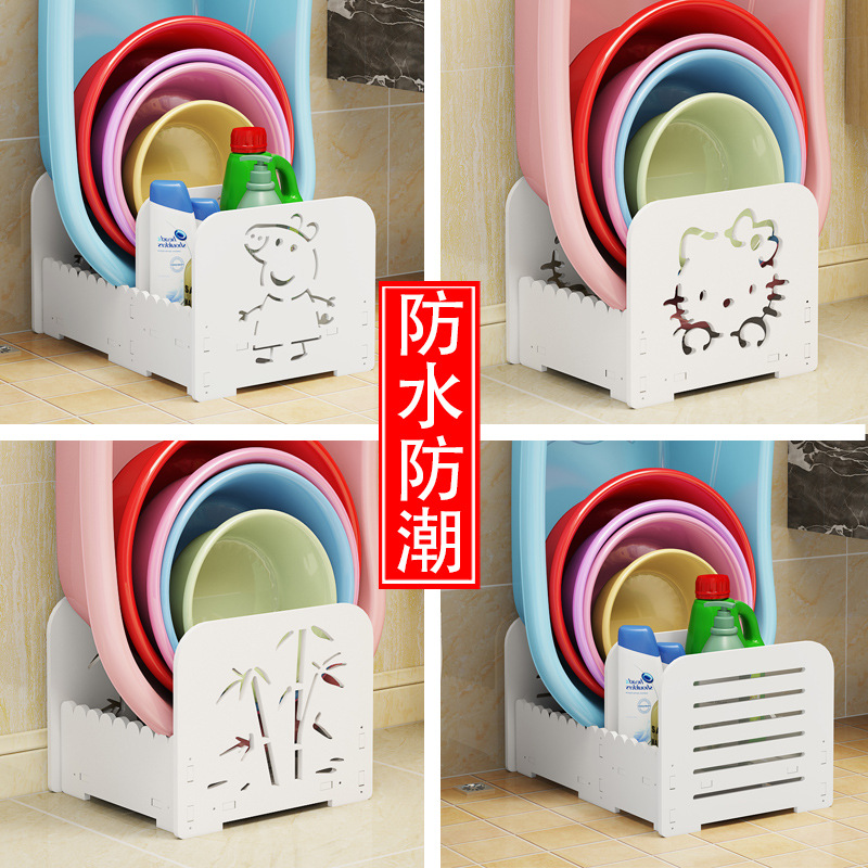 Estante de almacenamiento de baño Baño inodoro lavabo estante ponche libre piso rack de almacenamiento