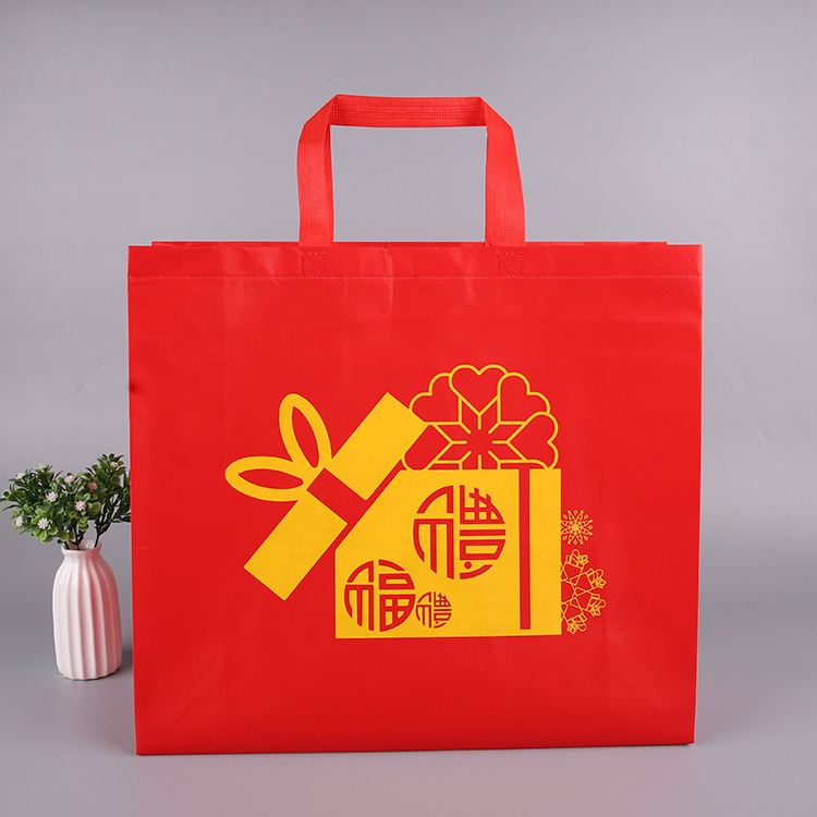 厂家批发热合覆膜无纺布手提袋定做LOGO折叠购物立体无纺布包装袋