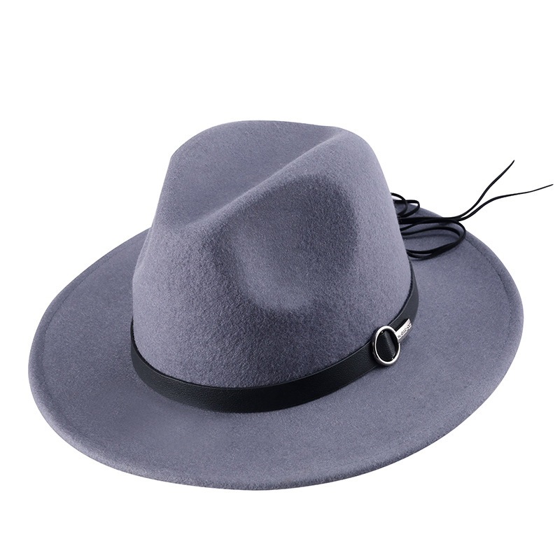 Sombrero de fieltro 2020 Otoño e Invierno de lana de estilo europeo y americano británico sombrero de copa Amazon sombrero de fieltro al por mayor de una sola pieza de entrega