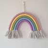 Big Scandinavian rainbow woven brand decorations handmade, pendant for early age for children's room