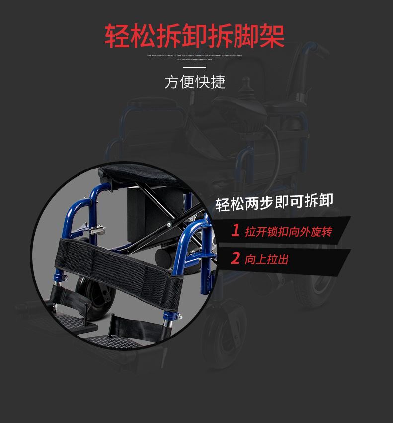 Xinkangda Electric Wheelchair Xkd110A New Foldableing Lightweight Aluminum Alloy Smart Scooter for the Elderly and Disabled