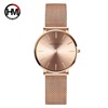 Japanese waterproof golden women's watch, pink gold