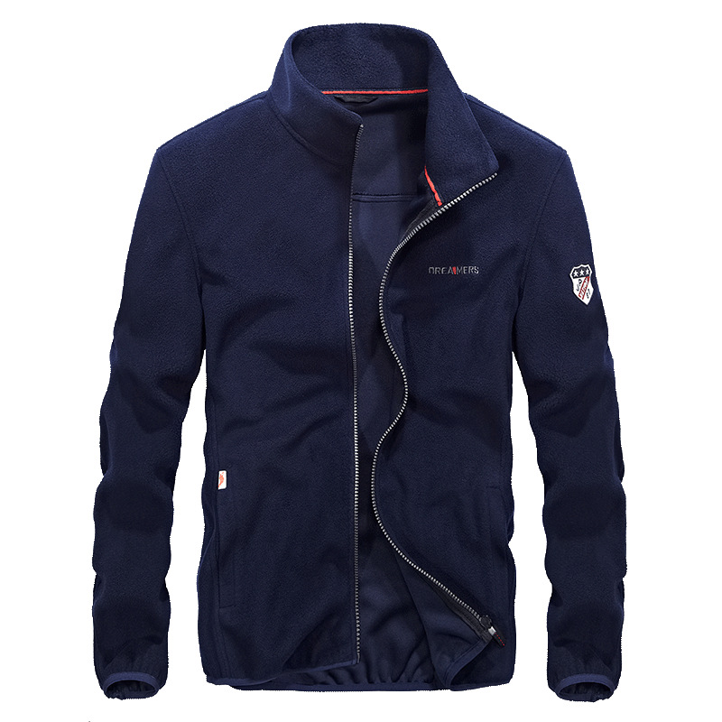 Chaqueta de lana al por mayor transfronteriza chaqueta de lana polar para hombre chaqueta de lana al aire libre chaqueta de lana más tamaño suéter cálido hombres