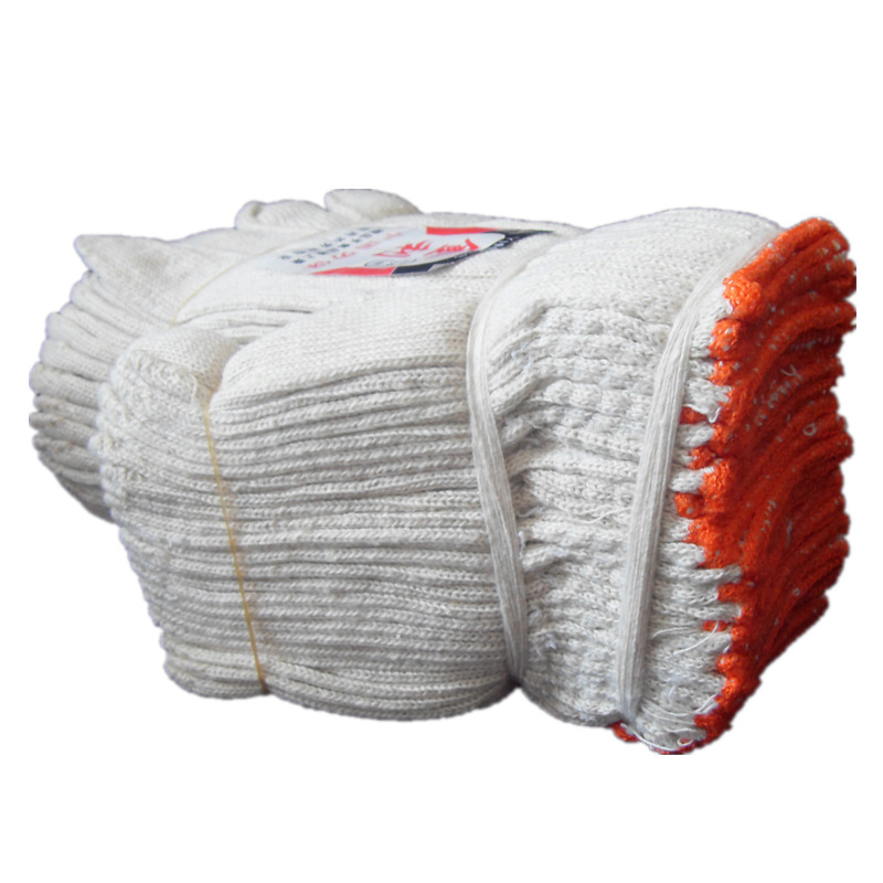 加厚棉纱手套耐磨劳保纯棉棉线手套工作防护工地干活手套8900克