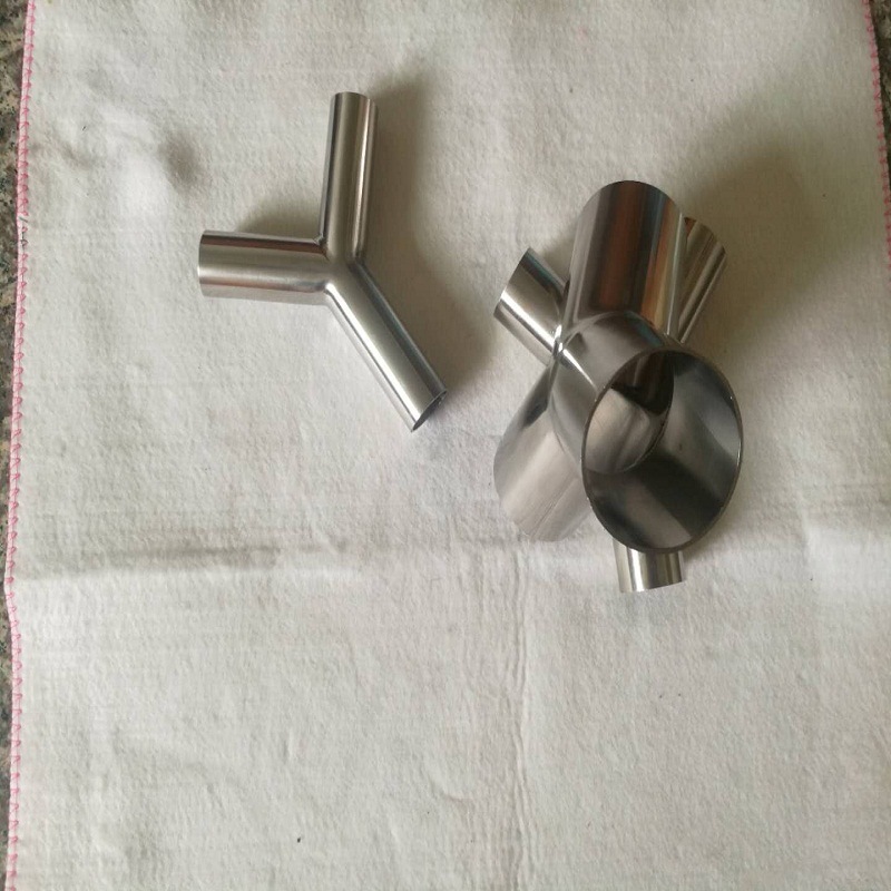 生産 等徑異徑焊接Y型三通 不鏽鋼衛生級鏡面外貿Y型三通