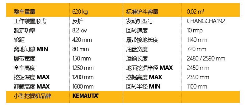 KM08新款小挖机