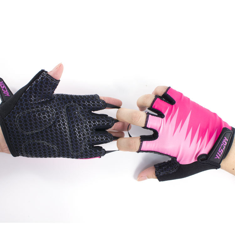 YISJOY路跃工厂 户外骑行手套 半指自行车手套 防滑减震健身手套