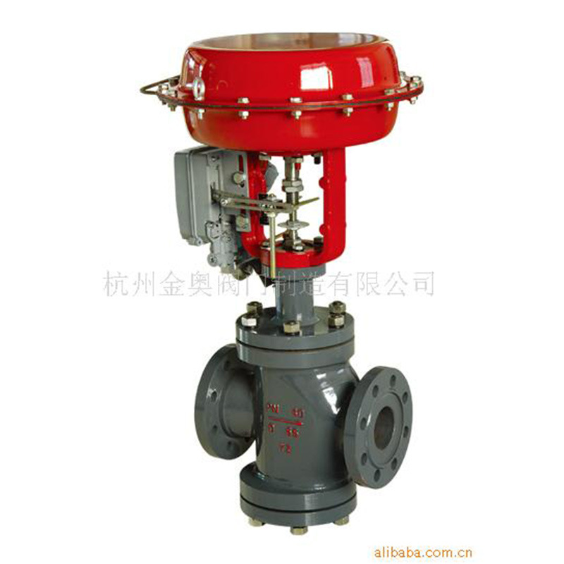 厂家弱酸碱控制阀 金奥法兰碳钢切断阀 ZXN型气动薄膜双座调节阀