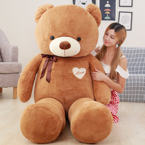 Creative New Couple Bear Scarf Bear Pink Large Teddy Bear Wedding Celebration Event Ad Can Add Logo