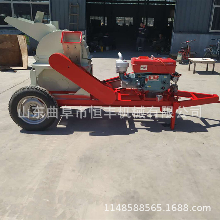 园林树枝树叶粉碎机 锯末木屑粉碎机 废旧木头粉碎机济宁厂家现货