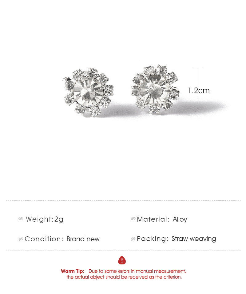 زهرة الشمس الأقراط الأزياء الزركون الصورة 1